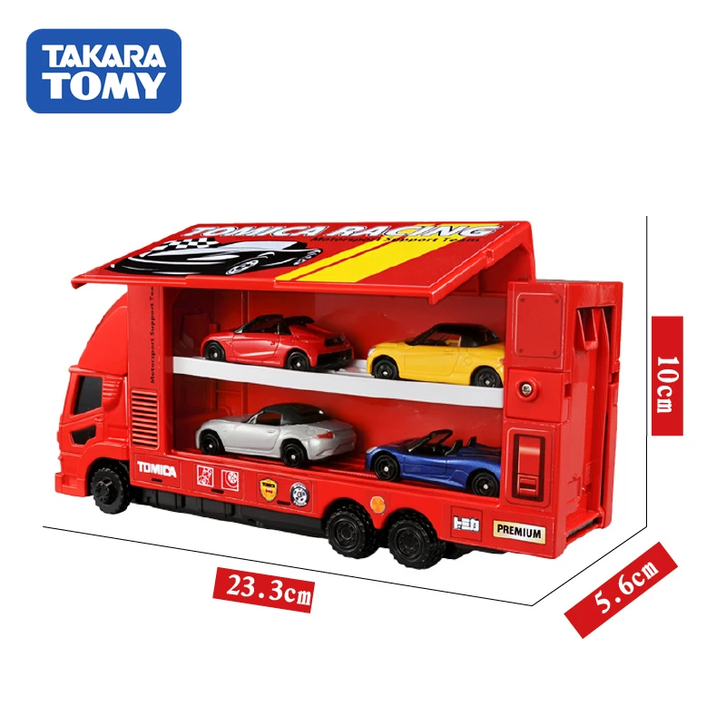 Takara Tomy Tomica большой гоночный транспортер модель комплект Honda Mazda Daihatsu литые