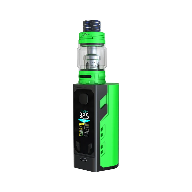 Оригинал IJOY капитан X3 комплект 324 W 20700 TC электронная сигарета с тремя 21700 батарей и
