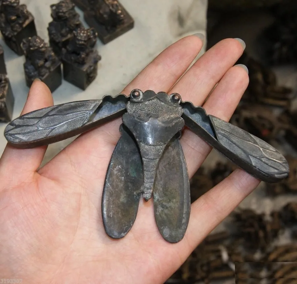 2 62 &quotТщательно продуманное китайское старинное коллекционное украшение медное