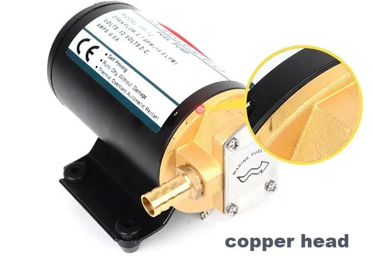 FP-12 dc 12 V/24 V насос перекачки топлива горизонтальный всего медного материала шестеренный насос мембранный насос