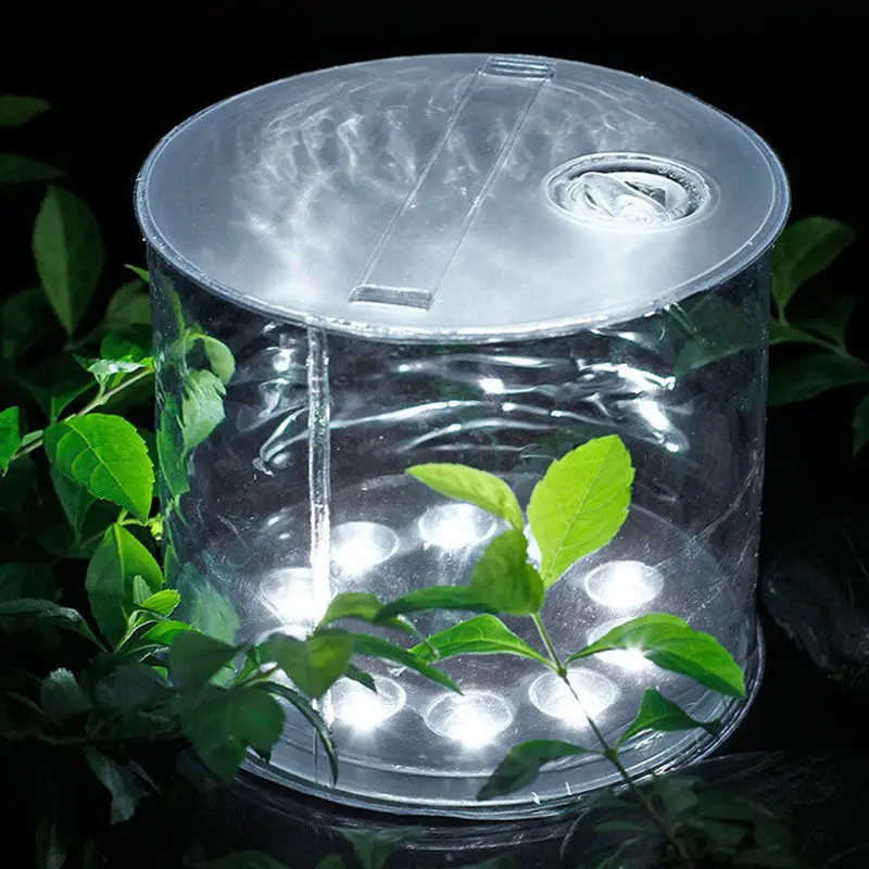 10LED кемпинг на солнечных батареях складной надувной портативный светильник