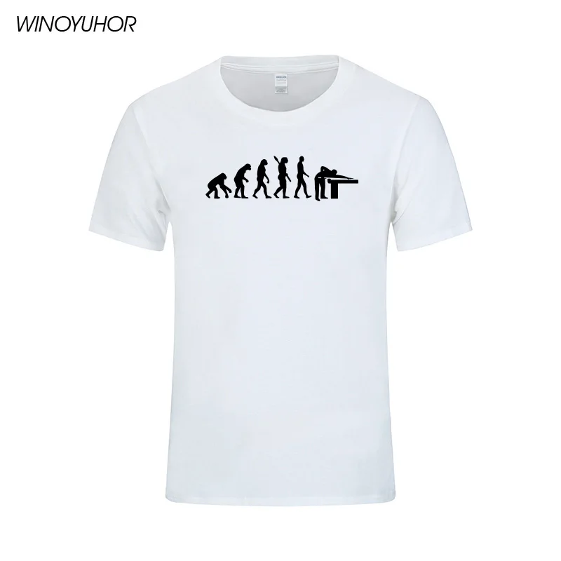 Футболка мужская с забавным принтом снукера хлопковая тенниска коротким рукавом