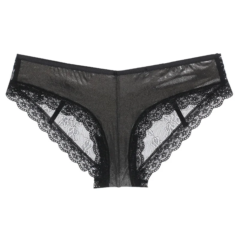 gray SP& CITY, европейский стиль, блестящее атласное Прозрачное нижнее белье для женщин, сексуальные кружевные Открытые Сексуальные трусики, бесшовные танга, женское нижнее белье - Цвет: gray