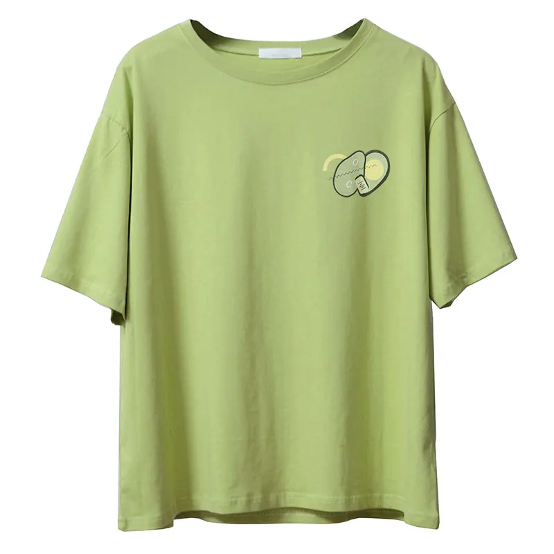 Новая футболка с принтом авокадо Harajuku женская повседневная одежда из 100% хлопка