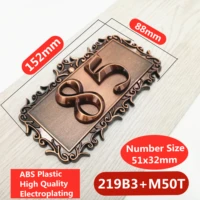 customized door plates for home gates hotel room personalized 23 digits house number door number sign abs plastic