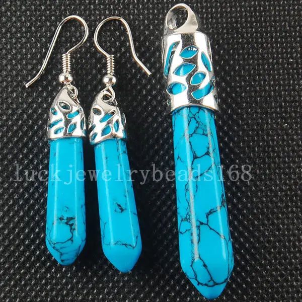 

Бесплатная доставка, женские модные ювелирные изделия, набор из сережек с подвеской синего цвета, C3106