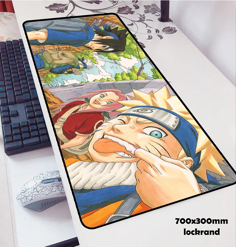 Коврик для мыши "Наруто" 700x300x3 мм коврик для мыши notbook компьютерный коврик для мыши властный игровой коврик для мыши геймер к клавиатуре коврики для мыши