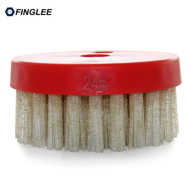 Алмазная абразивная щетка Finglee с кольцом 4 5/110 мм M14 отделка из кожи|abrasive brush|diamond