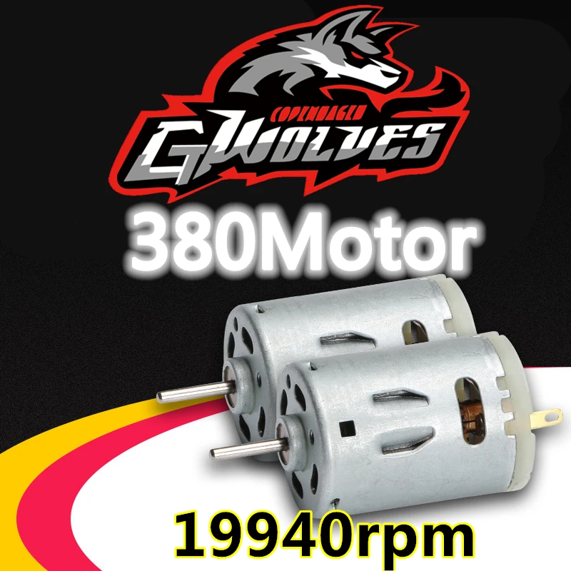 Gwloves 380 матовый Двигатель 19940 об./мин. 7.2 В для RC автомобилей 1/16 HSP Monster Truck &amp