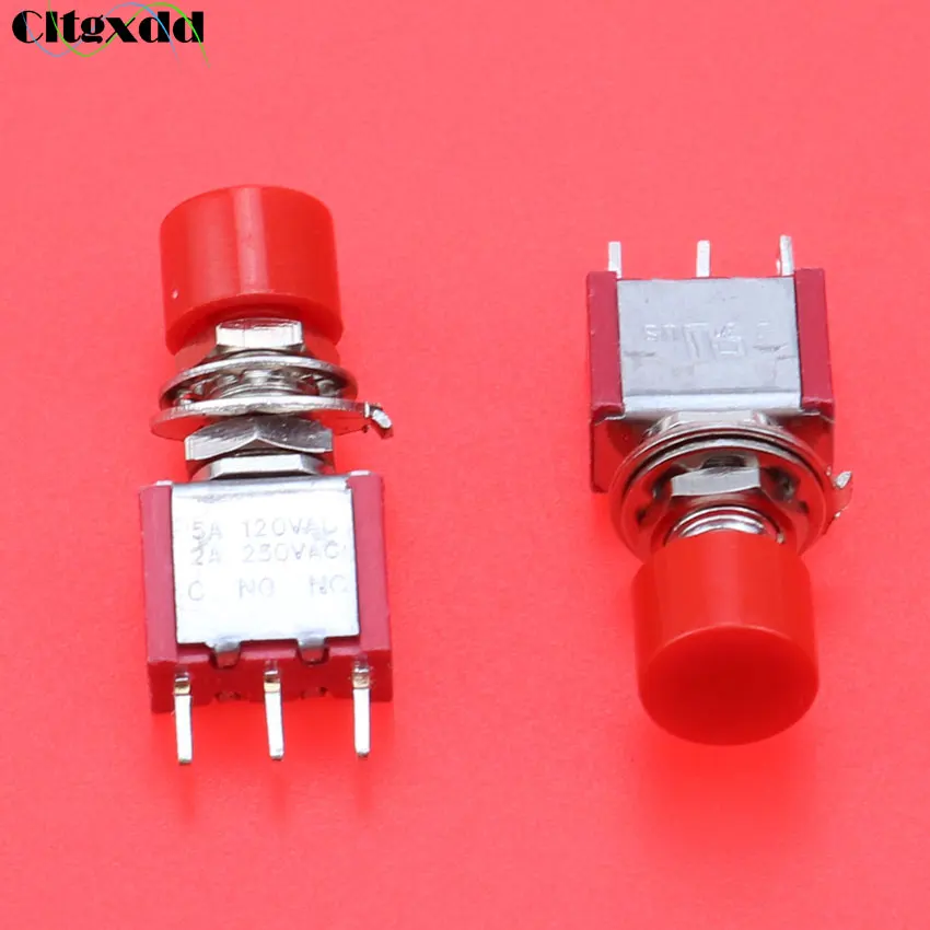 1 шт. мгновенный автоматический возвратный кнопочный переключатель ON (ON) 2 А 250 В 5