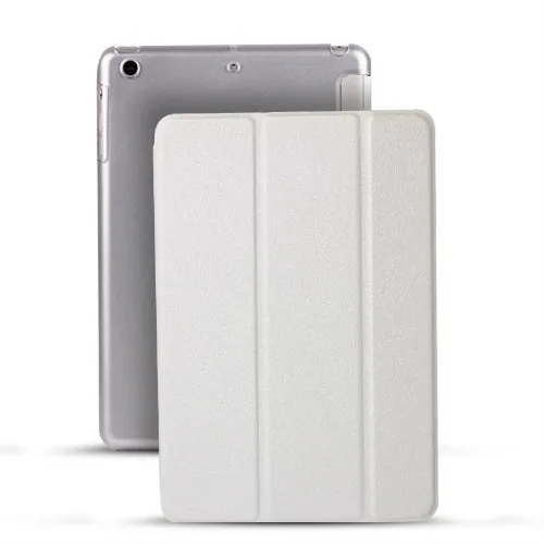 Белый Чехол для iPad Air 1 Air 2 9,7 дюйма, чехол из искусственной кожи, ультра тонкий, легкий, умный, прорезиненный чехол для нового iPad - Цвет: Белый