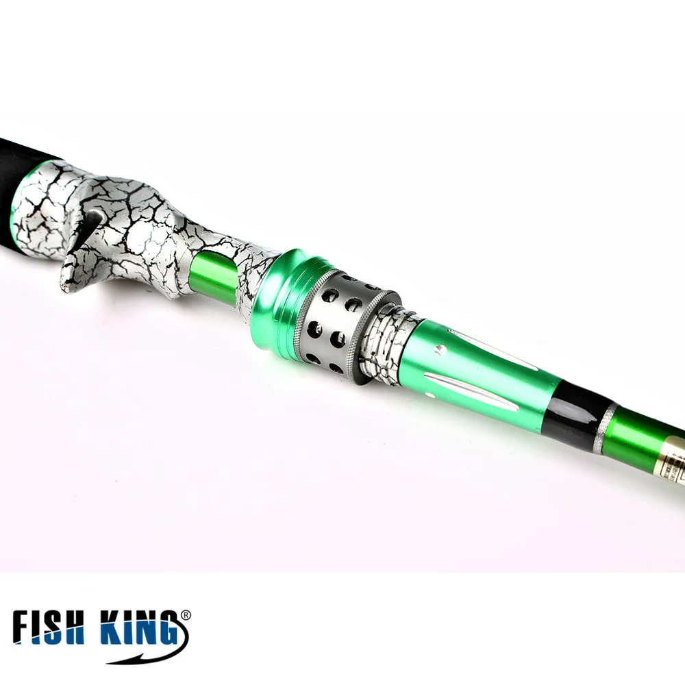 FISH KING карбоновая удочка для заброса приманки 2 4 м секции|2 section|vara de pescaspinner rod |
