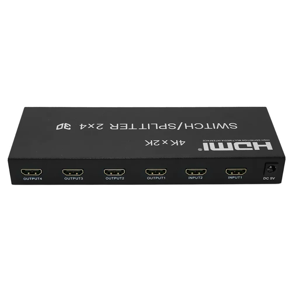 4 K * 2 HDMI 2x4 Матрица + аудио эксрактор переключатель сплиттер конвертер адаптер с