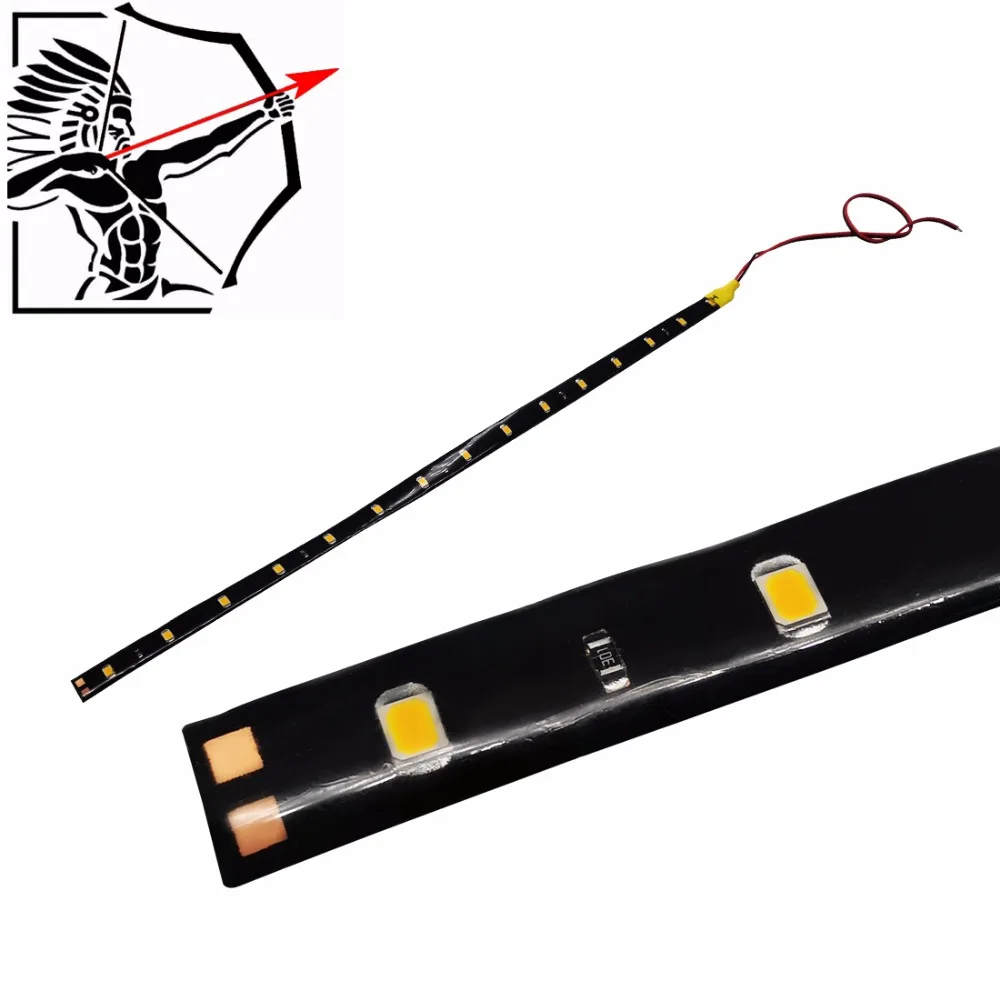 2 шт. * 30 см 15 светодиодный 3528 1210 SMD светодиодные полосы света гибкий лампы синий