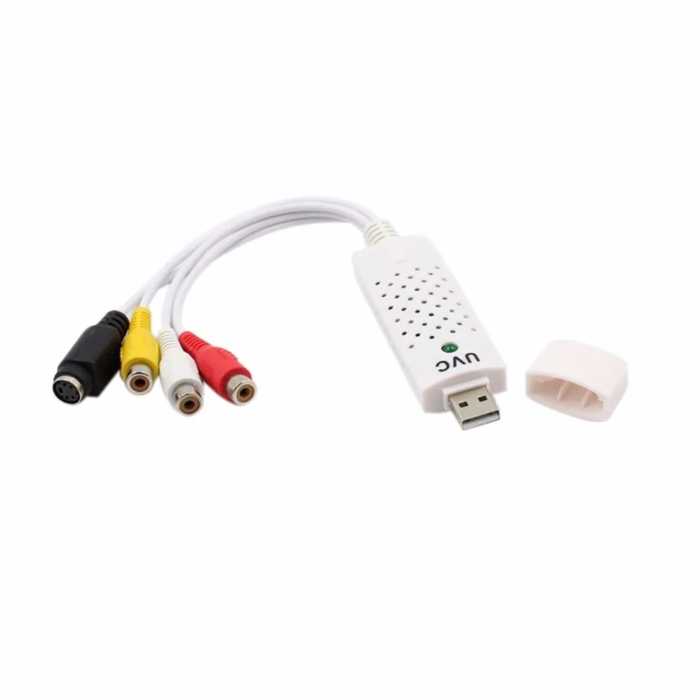 kebidu USB2.0 Video TV Tuner DVD Audio Capture Card Conver Adapter One USB 4 Plug for Computer | Электроника