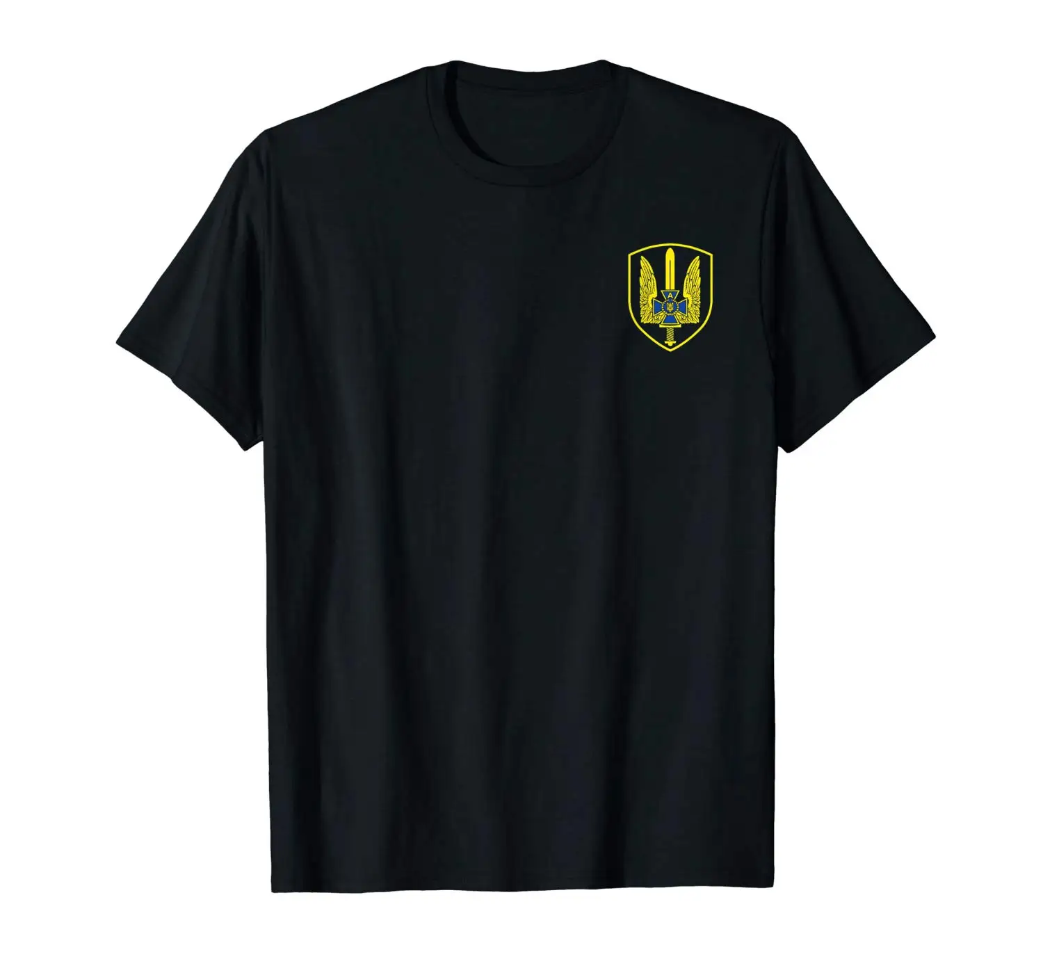 

Sbu Ukraine Alpha Group Special Forces Spetsnaz T-Shirt Double Side 2019 Designs Men Tops Summer Cool Funny Fitness T-Shirt