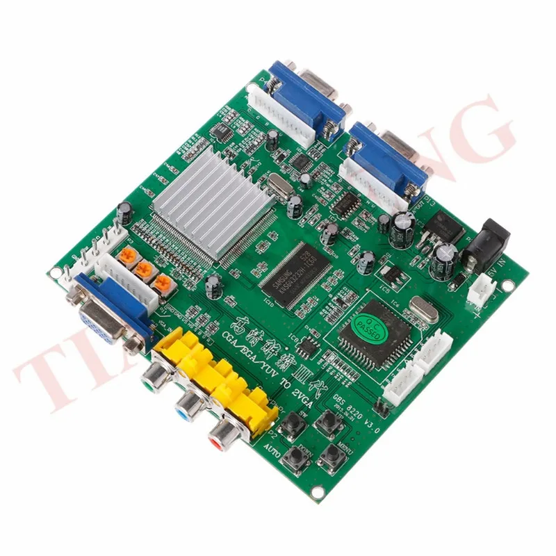 GBS 8220 аркадная игра RGB/CGA/EGA/YUV К VGA HD видео преобразователь адаптер плата двойной
