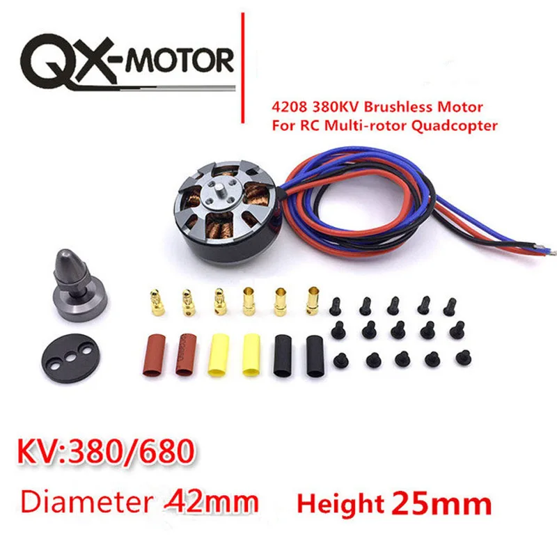 QX MOTOR QM4208 380/680KV 3508 бесщеточный двигатель для RC мультироторный Квадрокоптер гекса