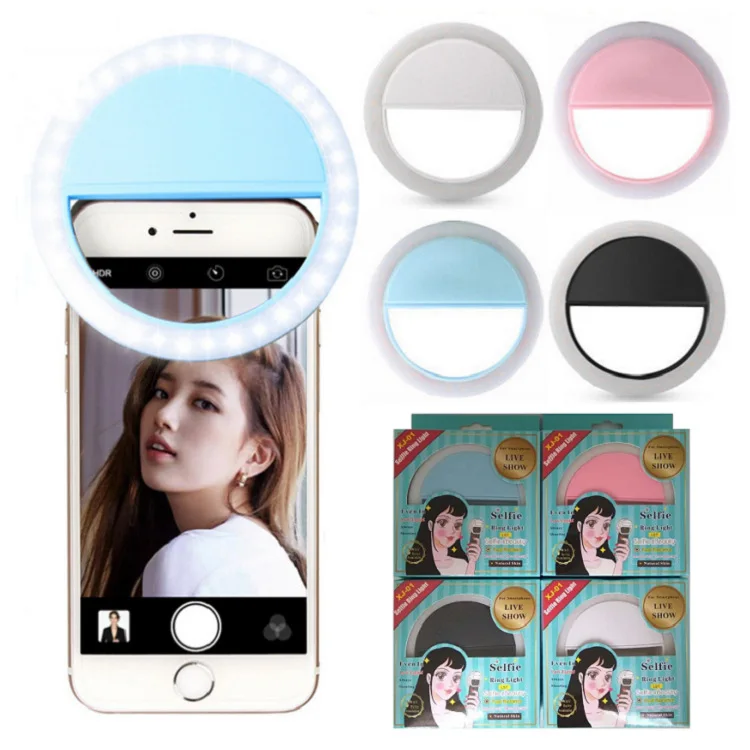 

Ring LED Portable Light Case Phone Light Beauty Selfie Ring Flash Fill Light