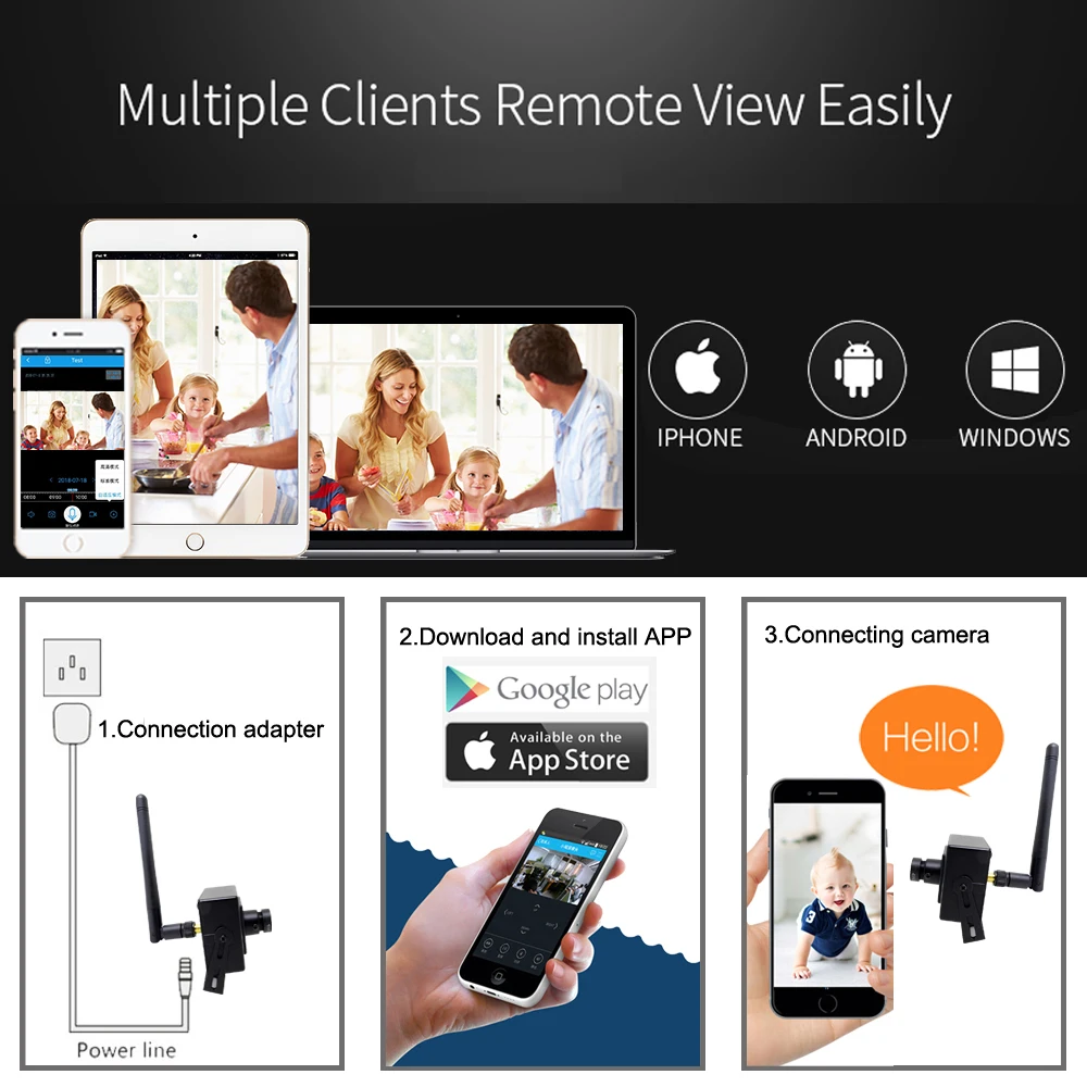 Мини Wifi камера Ip 1080P 960P 720P HD аудио Ipcam Домашняя безопасность беспроводная микро