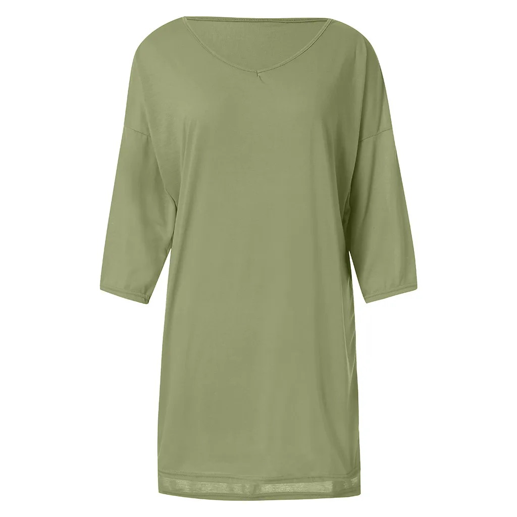 JAYCOSIN 5xl, женские платья больших размеров, женские платья из полиэстера с большим v-образным вырезом, сексуальные однотонные Женские повседневные летние платья больших размеров