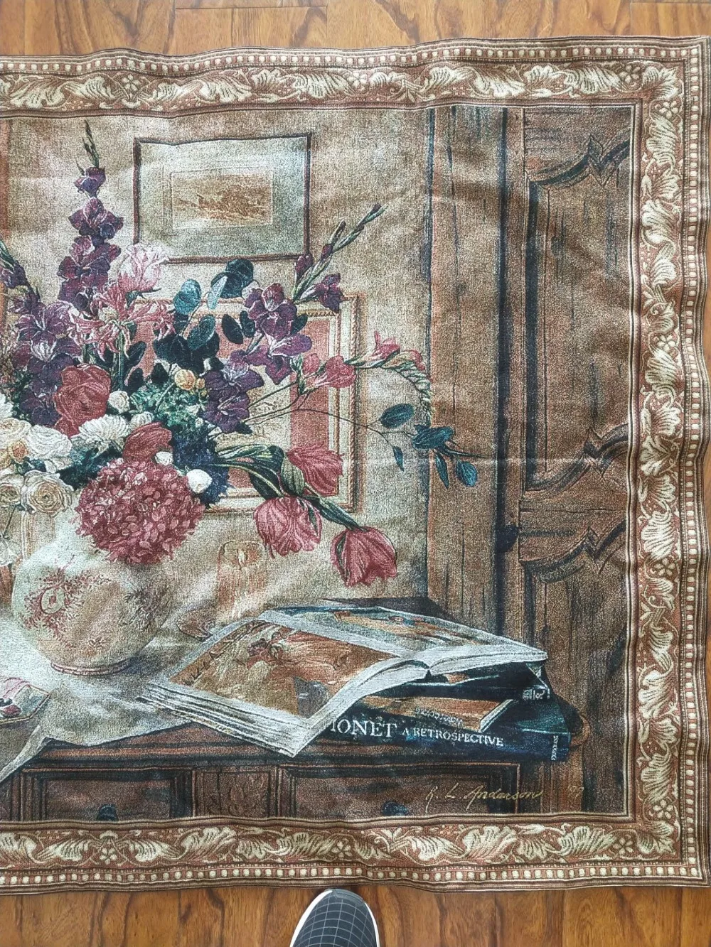 100*140 настенный подвесной гобелен Aubusson антикварная мебель фотография стены