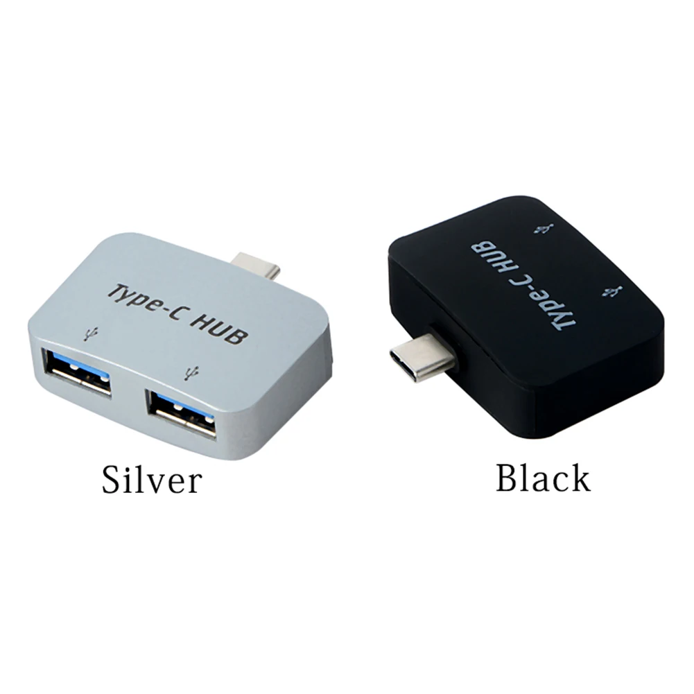 Портативный Разветвитель USB 3.1 Type-C на 2 порта 3 0 OTG хаб пластиковый адаптер для