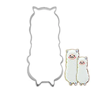 Small Cokytoop Llama формочки для печенья из нержавеющей стали Единорог Фламинго формы для печенья Пасхальный кролик детский душ вечерние кухонные инструменты для выпечки - Цвет: Small