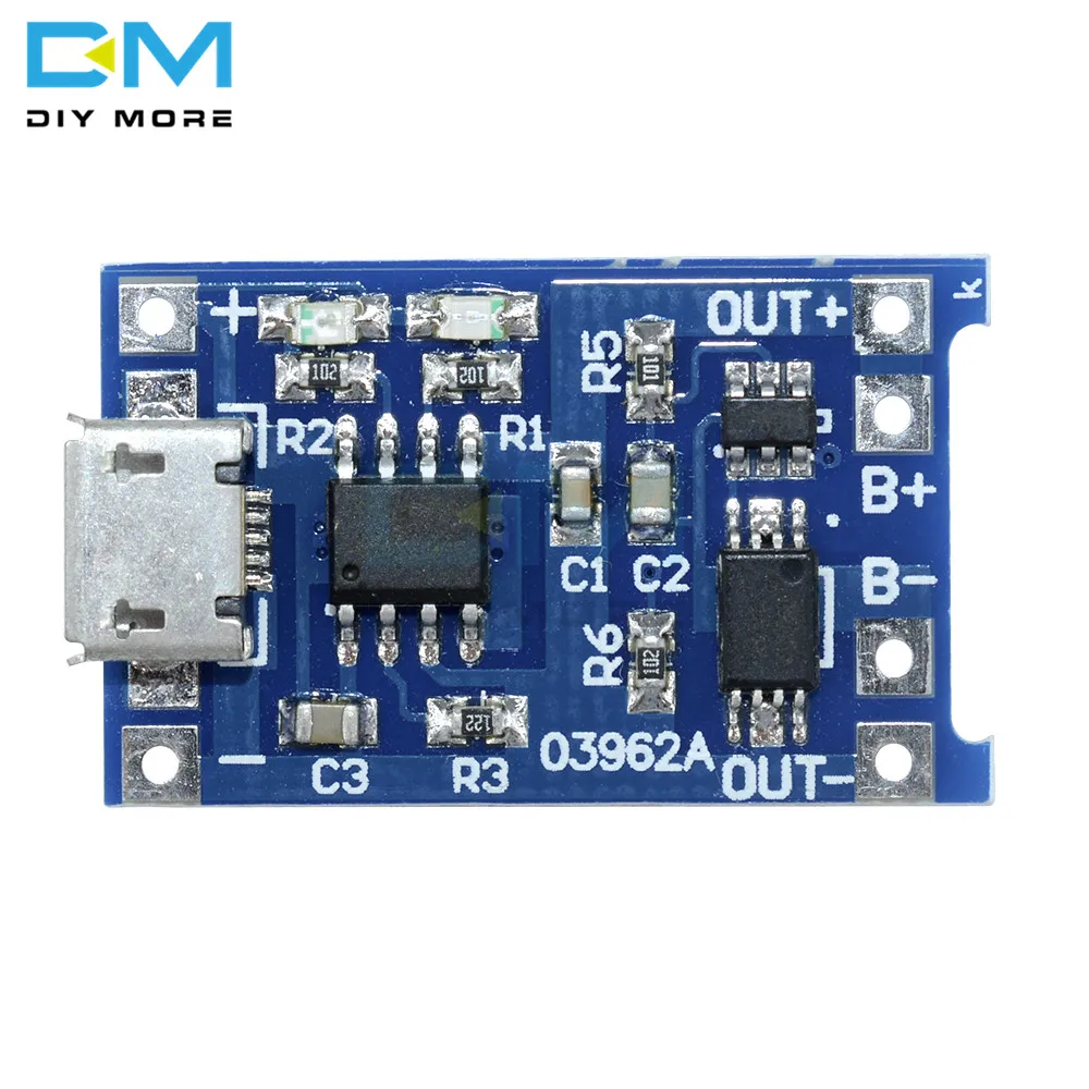 10 шт Micro USB 5V 1A 18650 TC4056A модуль зарядного устройства литиевой батареи плата с