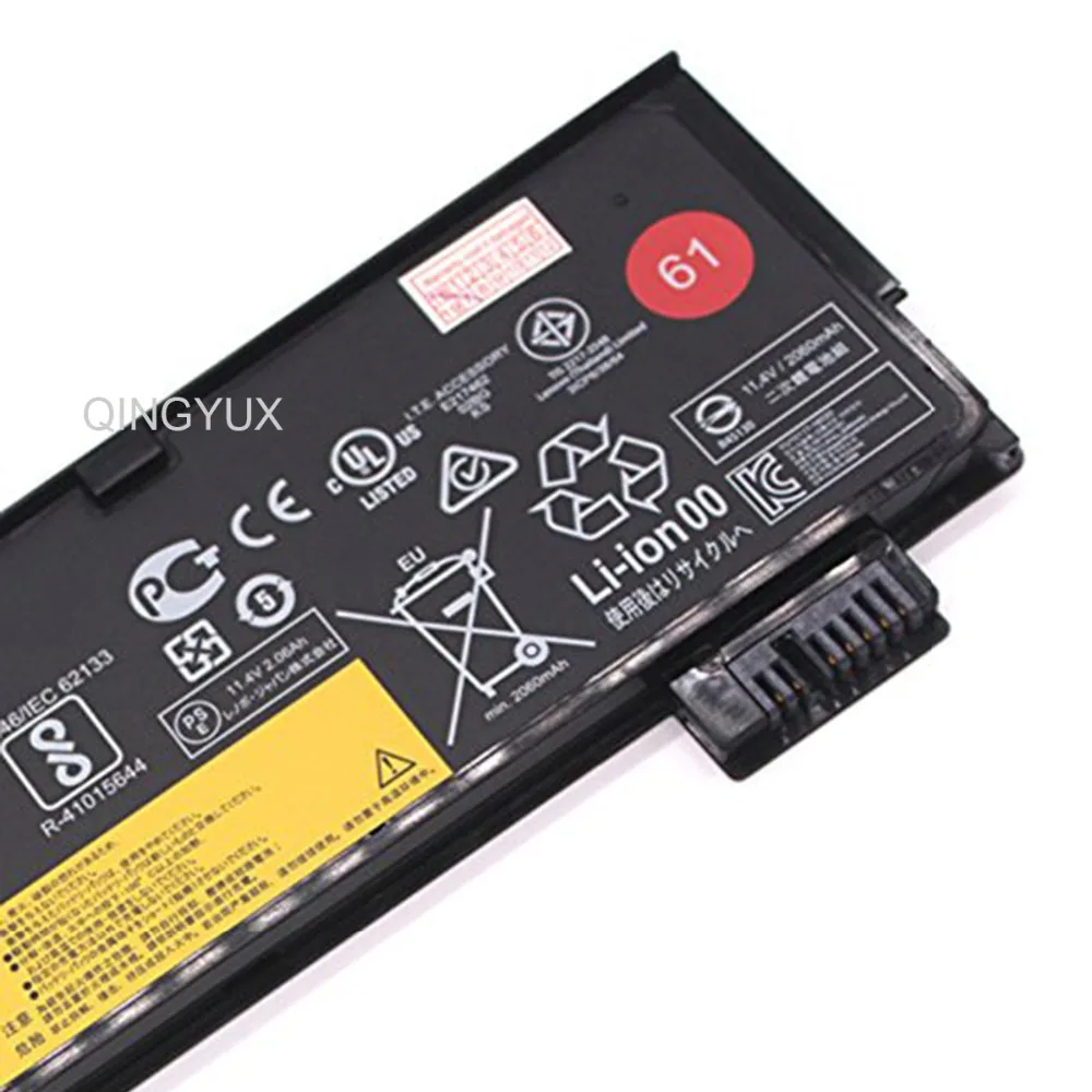QINGYUX 01AV423 01AV424 01AV422 SB10K97579 SB10K97581 11,4 В 24Wh 2080 мАч ноутбука Батарея для lenovo ThinkPad T470 61 серии