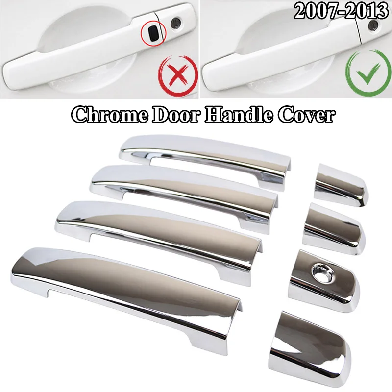 Door Handle Для Nissan Qashqai J10 2007 2008 2009-2013 хромированный передний задний противотуманный светильник дверная чаша ручка боковое зеркало Накладка аксессуары - Цвет: Door Handle