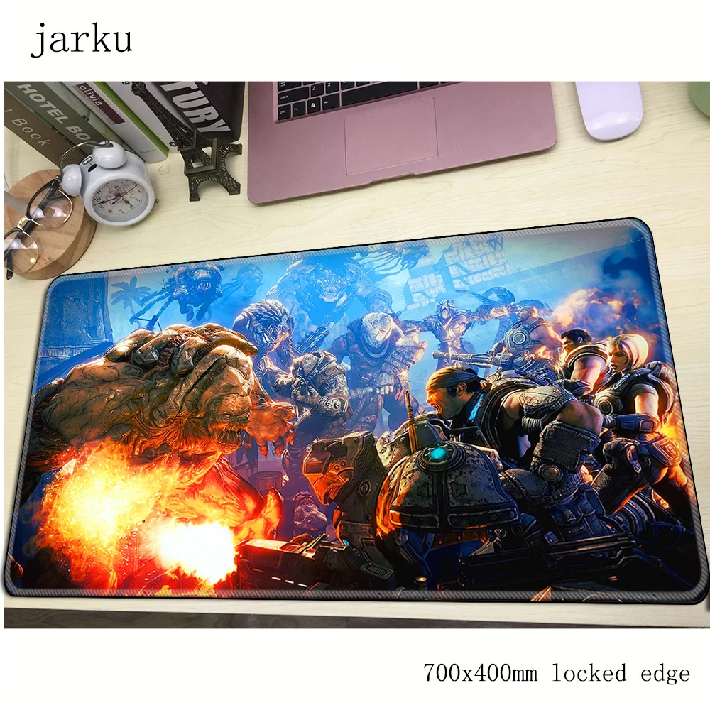 700x400X3MM Gears of War Mousepad - Large Gamer Mouse Pad for Notebook, PC, Laptop - Ergonomic Gaming Mouse Mat - Perfect Gift for Gamers - Big Size Padmouse - PC Accessories image 2