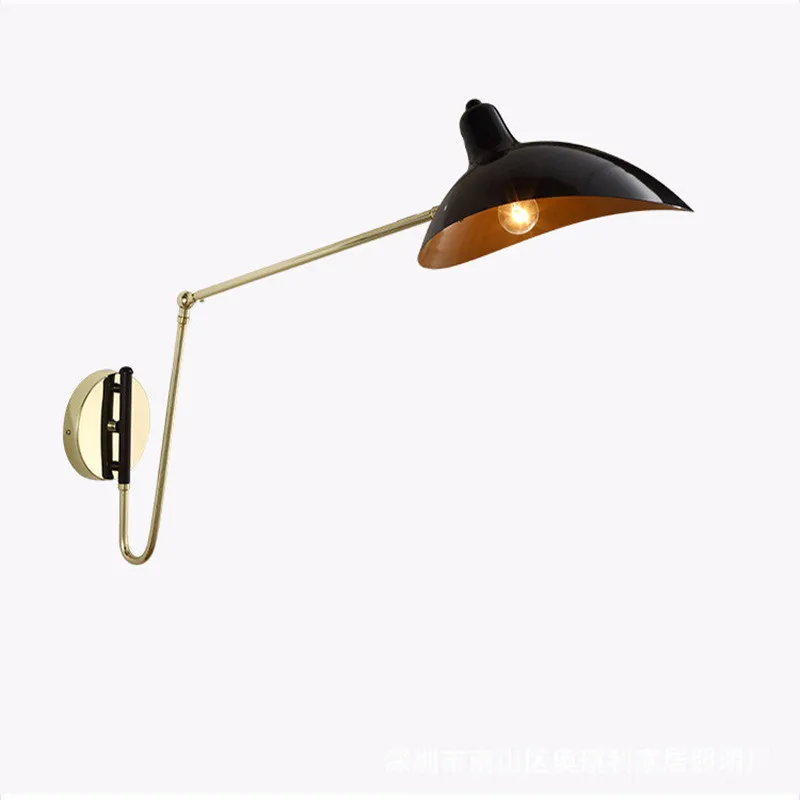 Industrial Loft Duck Mouth Design Wall Lamp Creative Rotatable Arm Kitchen Bedroom Creative Iron Wall  Lighting Free Shipping