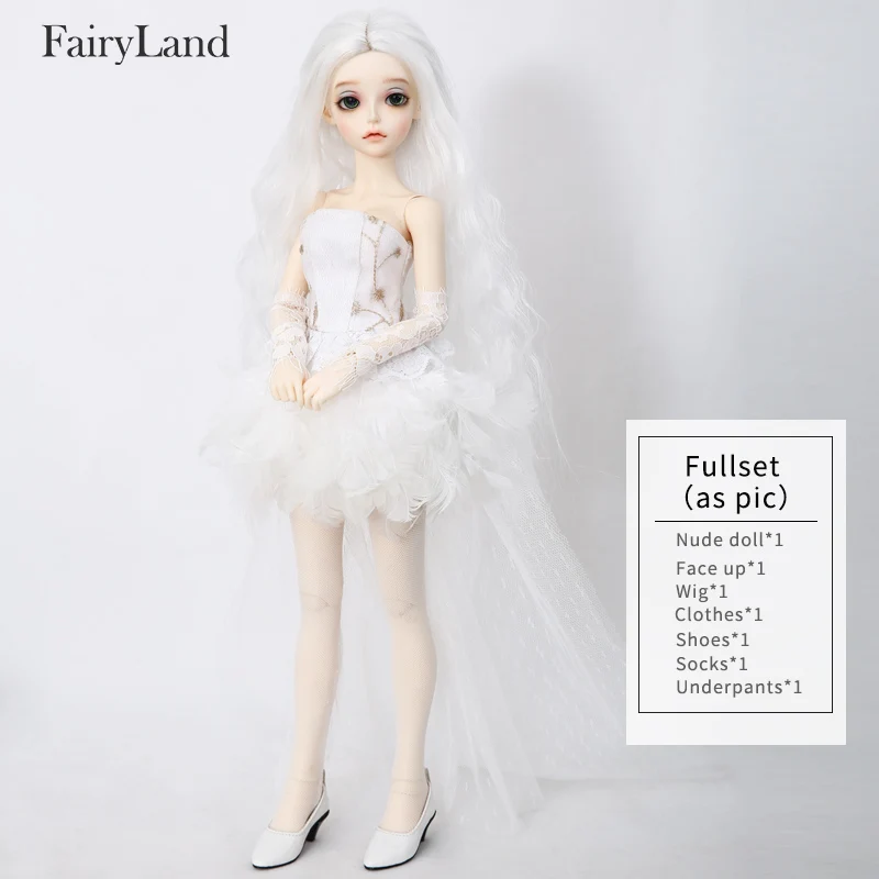 Fullset as in Pic Fairyland Minifee Cygne 1/4 BJD куклы из смолы, кукольные игрушки MSD, подарок-сюрприз для фантазийных мальчиков и девочек на день рождения - Цвет: Fullset as in Pic