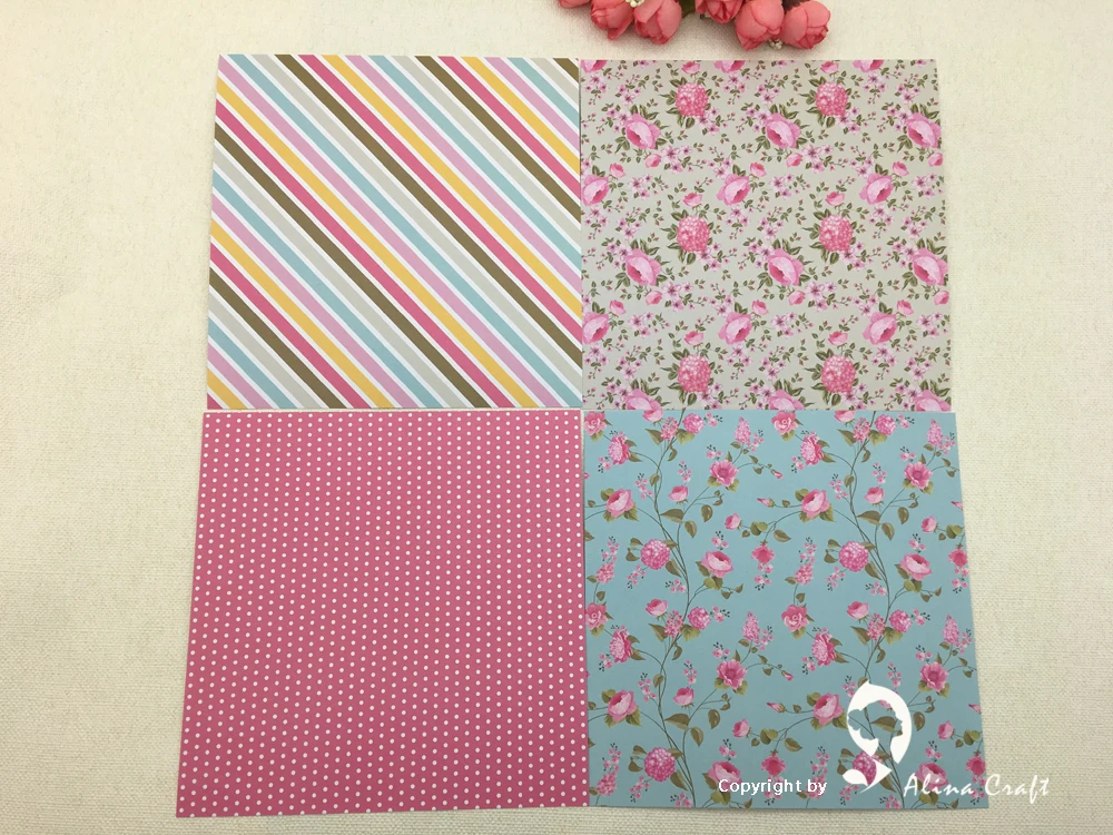 AlinaCraft 24 sheet 6&quotX6&quotlove of the flower Scrapbooking patterned paper pack handmade craft Background pad | Дом и сад