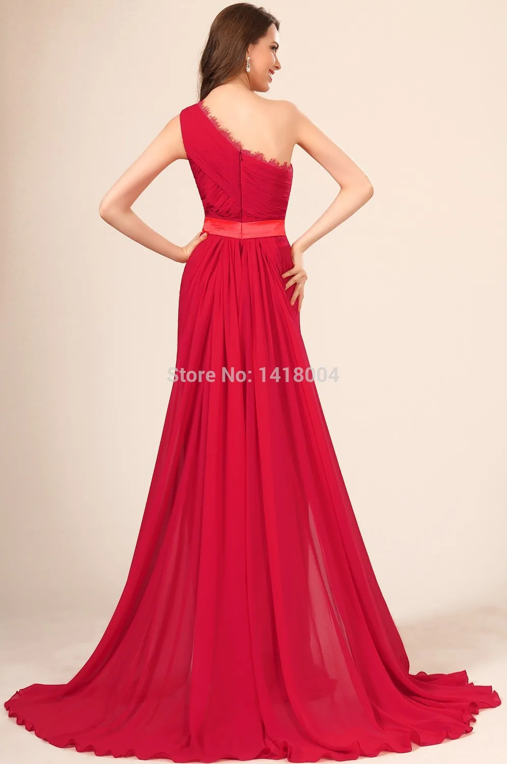 22New Arrival Mermaid One Shoulder Prom Gowns Sexy Maxi Dress Colorful Lace Pleats Open Top Quality Party Evening Elegant | Свадьбы и