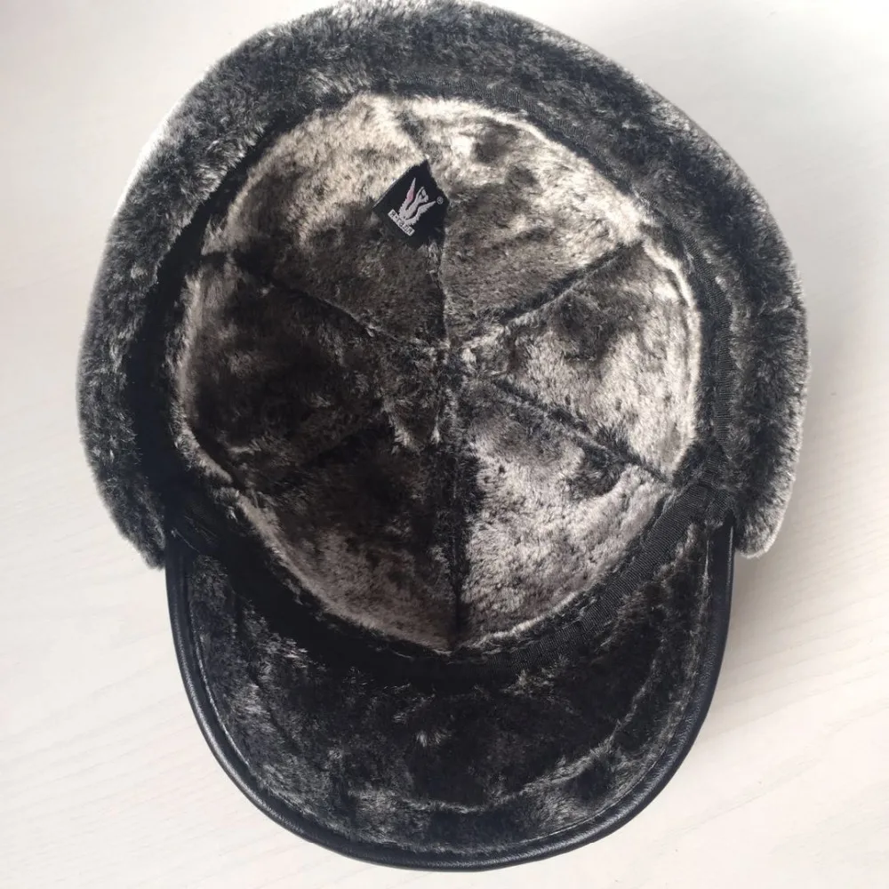 Для мужчин осенью и зимой шляпа новый материал матери ручной бомбардировщик