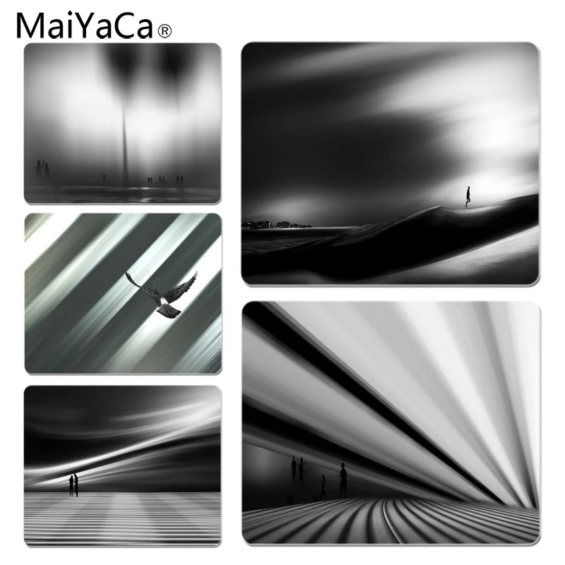 

MaiYaCa Custom Skin Gray Shadow Silicone Pad to Mouse Game Size for 18x22cm 25x29cm Rubber Mousemats