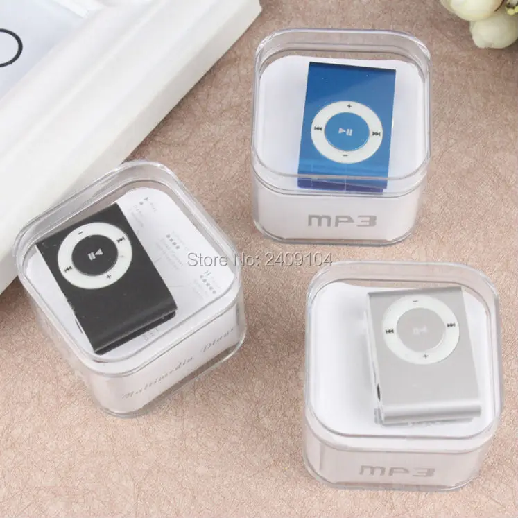 Мини mp3-плеер SZAICHGSI с зажимом дешевые цветные MP3-плееры наушниками USB-кабелем