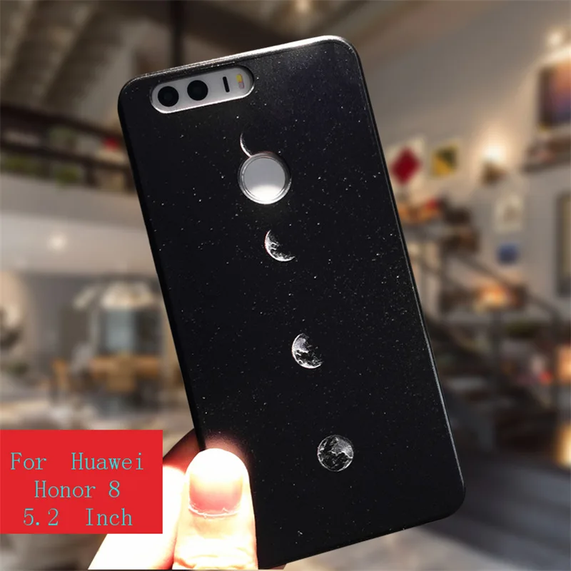 Чехол для Huawei Honor 8 чехол мягкий 3D рельефный рисунок с рисунком силиконовый чехол задняя крышка мобильного телефона чехол бампер 5,2 ''Coque