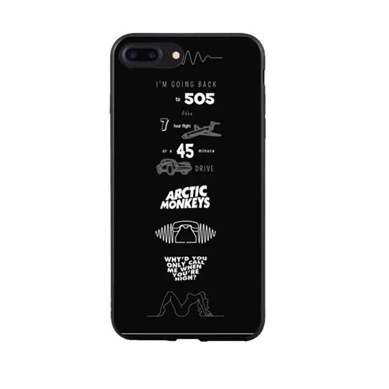 TPU Arctic monkeys предлагает роскошный черный ТПУ Мягкий силиконовый чехол для телефона для iPhone 11 11Pro 11ProMax X XR XS Max 8 8Plus 7 7Plus 6 6Plus 5 SE - Цвет: TPU