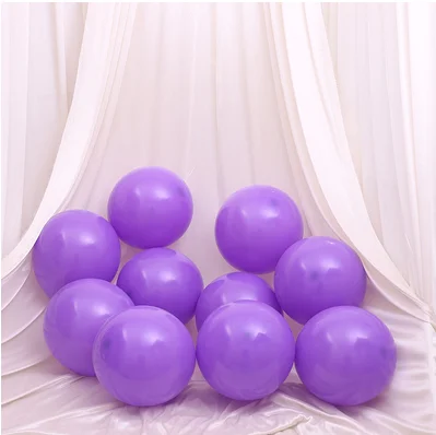 Matte purple 5 шт. матовый розовый латексный воздушные шары 10 дюймов 2,2 г баллоны с гелием надувные свадебные украшения Воздушные шары товары для дня рождения - Цвет: Matte purple