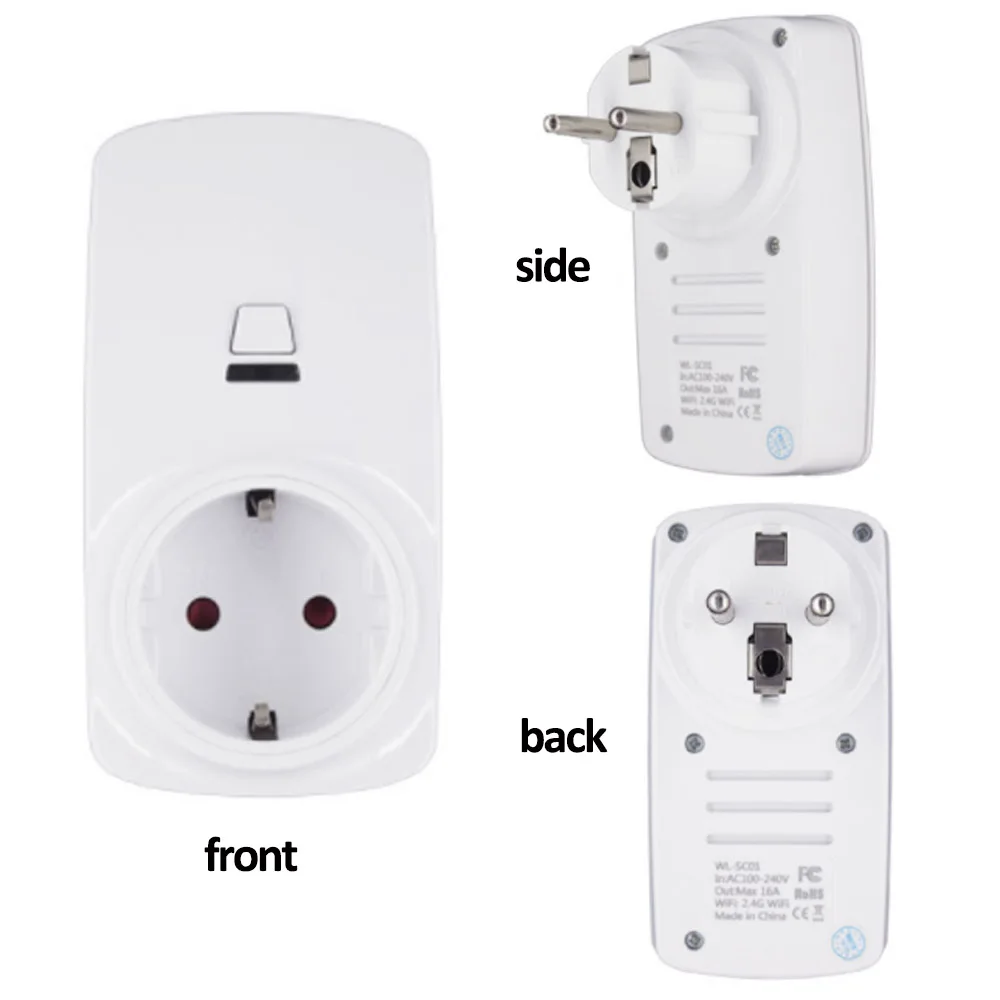 EU Plug Smart Wifi LED Light Display Max240V Google Home Accept Alexa Control Socket IFTTT | Электроника