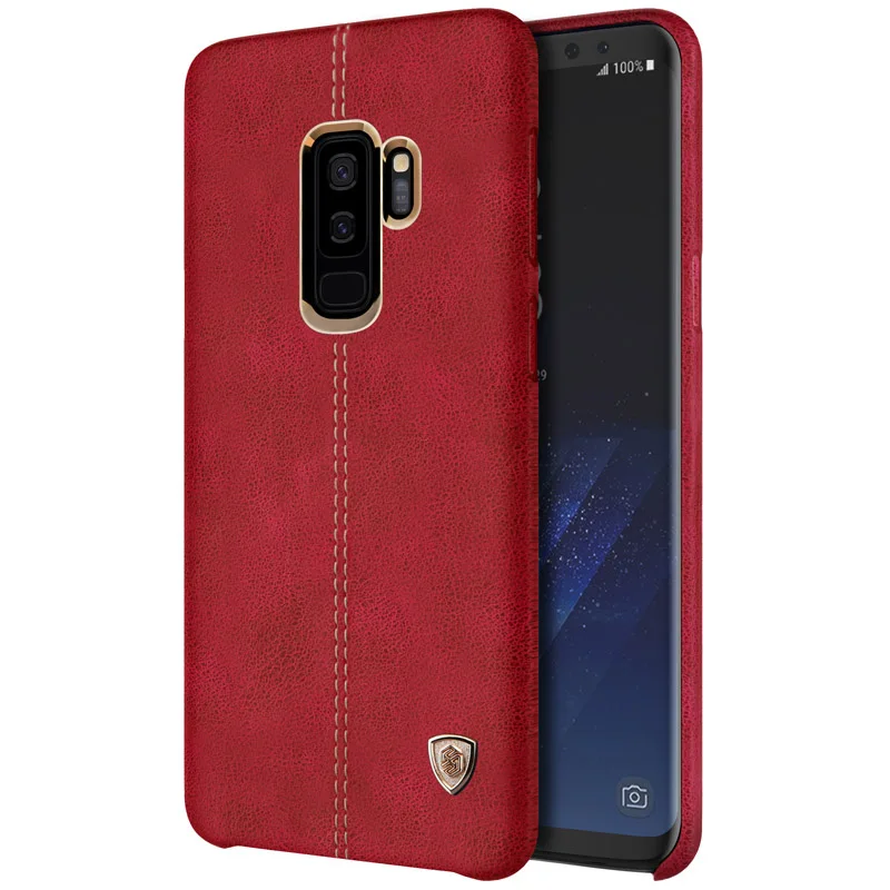 Для samsung Galaxy S9 S8 Plus чехол Nillkin Englon кожаный чехол-накладка Роскошный деловой чехол для samsung S9 S8 Plus чехол для телефона - Цвет: Красный