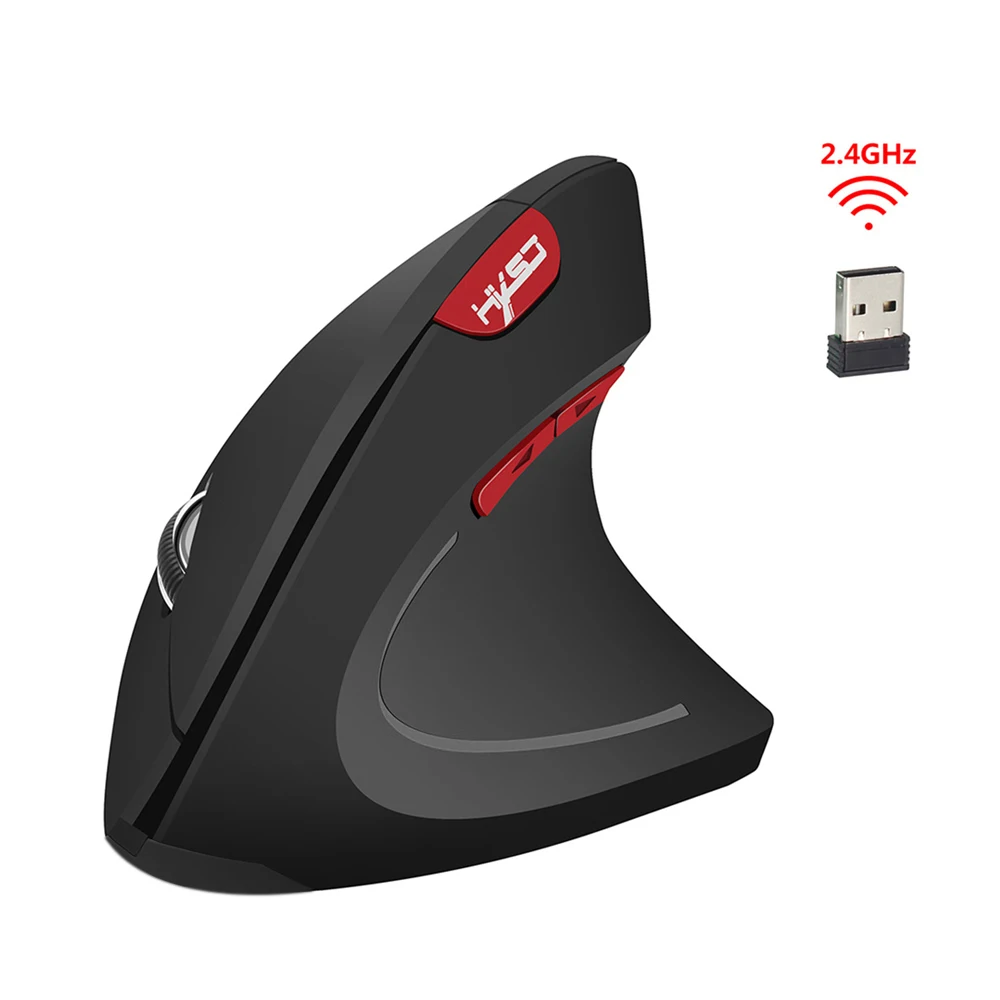 Вертикальная Беспроводная Bluetooth 2 4G беспроводная мышь перезаряжаемая Бесшумная