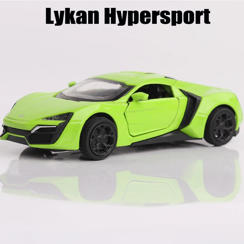 Модели автомобилей 1:36 Масштаб Lykan Hypersport сплав автомобиль игрушки для детей