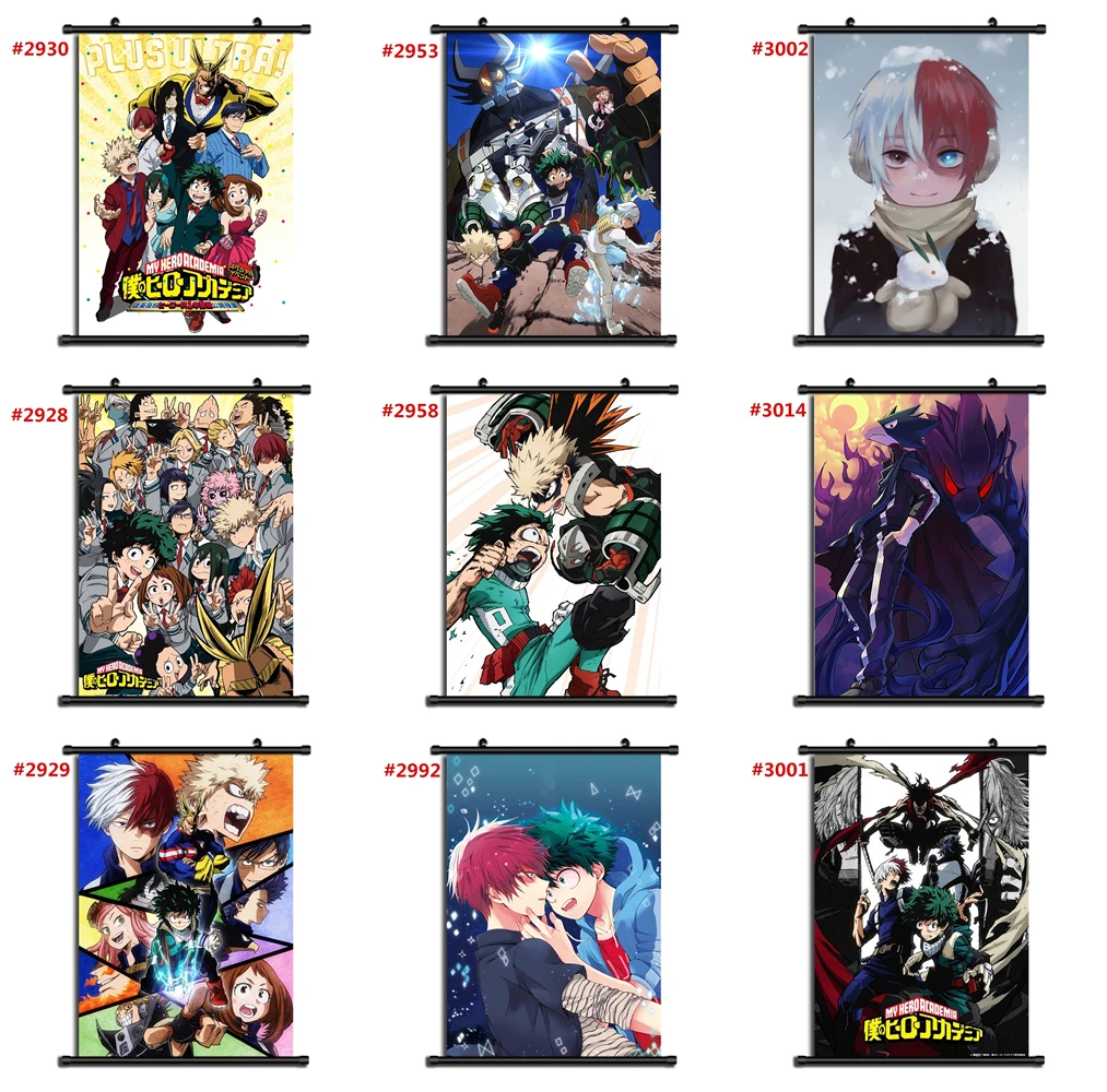 boku no hero academia Anime manga wall Poster Scroll h | Дом и сад