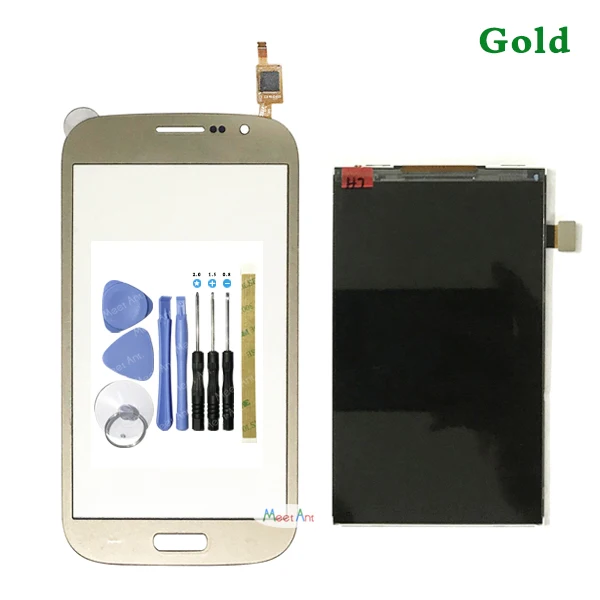 LCD and Touch Gold Для samsung Galaxy Grand Duos i9082 i9080 Neo plus i9060i i9060 i9062 i9063 ЖК-дисплей с сенсорным экраном дигитайзер сенсор - Цвет: LCD and Touch Gold
