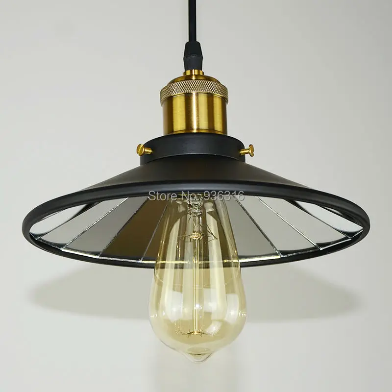 Blueking винтаж промышленных отражательное подвесные светильники Лофт железная E27