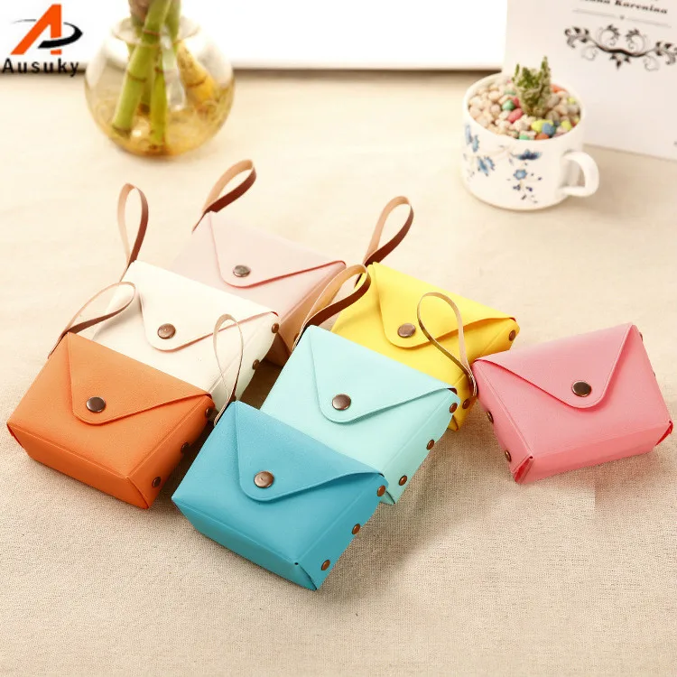 Милые кошельки из искусственной кожи карамельных цветов Женский кошелек для